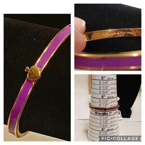 Kate Spade Purple Enamel Hinge Bracelet